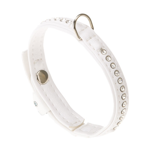 Нашийник з екошкіри зі стразами для собак Ferplast Lux C (Ферпласт Люкс С)