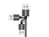 Магнітний Micro USB кабель Topk для iPhone X 8 7 6 5S SE ios Чорний, фото 3
