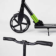 Двоколісний Самокат Best Scooter 72284 алюмінієвий, фронтальний аммортизатор, анатомічні гріпси, фото 4