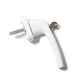 Ручка віконна з ключем біла GreenteQ, фото 5