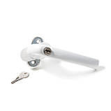 Ручка віконна з ключем біла GreenteQ, фото 6