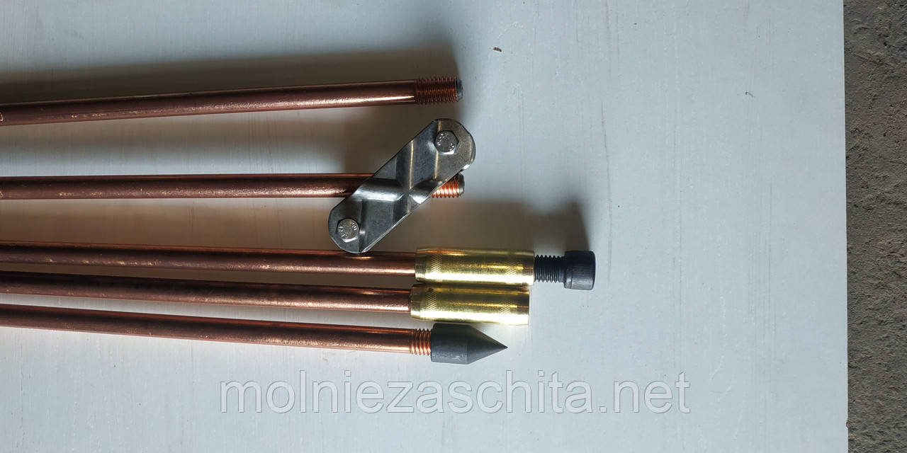 6 м комплект заземлення обміднений GALMAR, ф14,2 мм, фото 1