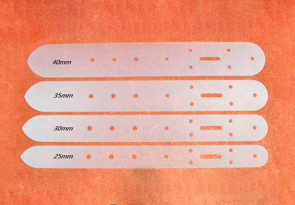 Шаблон для виготовлення ременя зі шкіри 25-40мм (4 шт), фото 3