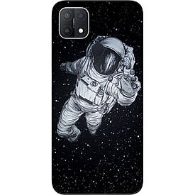 Чохол силіконовий для OPPO A15 з картинкою Космонавт