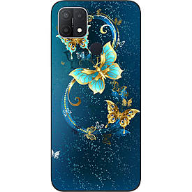 Чохол силіконовий для OPPO A15 з картинкою Красиві метелики