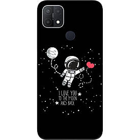 Чохол силіконовий для OPPO A15 з картинкою Любов до місяця