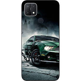 Бампер силіконовий для OPPO A15 з малюнком Мустанг