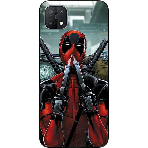 Силіконовий чохол для OPPO A15s з картинкою Дэдпул, фото 1