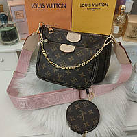 Женская сумка 3 в 1 кожаная Louis Vuitton Луи Витон