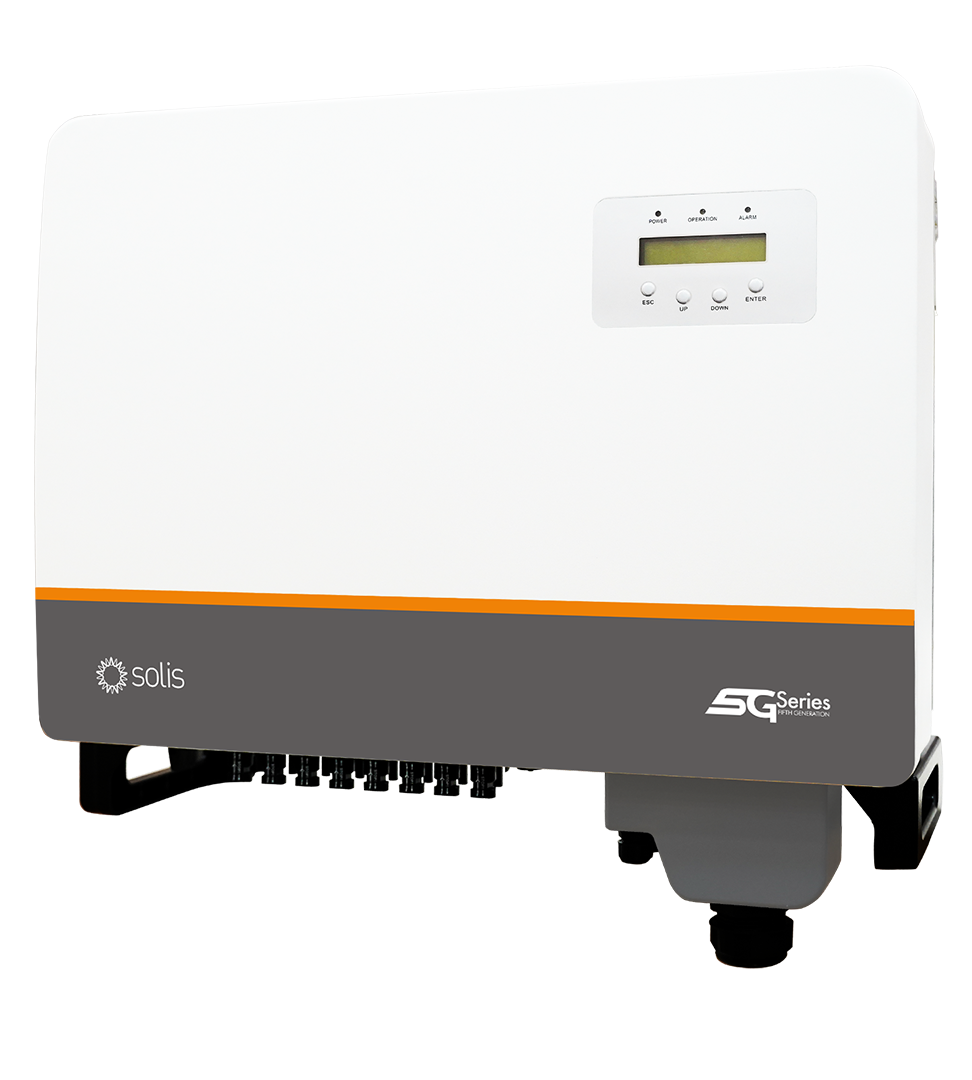 ІНВЕРТОР МЕРЕЖЕВИЙ SOLIS-3P30K-5G (30 КВТ, 3 ФАЗИ, 3 MPPT)