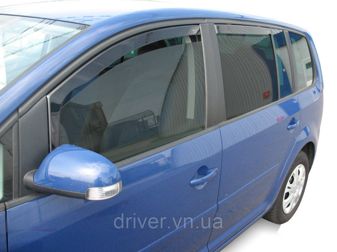Дефлектори вікон вставні VW Touran 2003 -2015, 4шт, Польша, фото 1