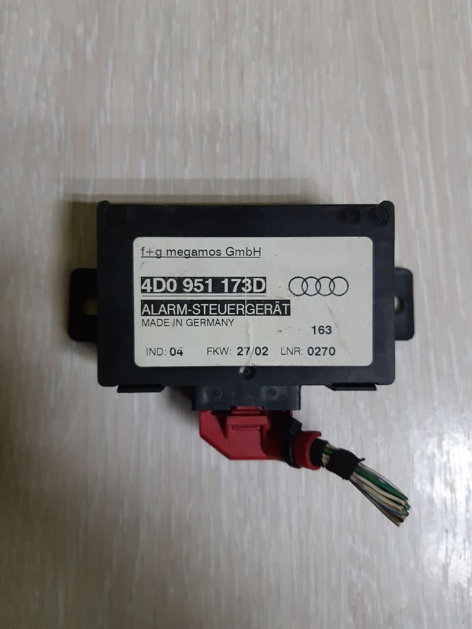 Блок Управления Сигнализации Audi A6 C5 4D0951173D — Купить Недорого на ...