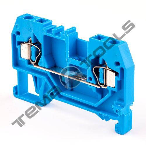 Купить Клемма пружинная на DIN-рейку FJ1-4 синяя, цена 16.73 грн — Prom ...