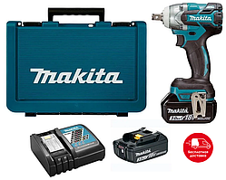 Акумуляторний ударний гайковерт MAKITA DTW285RFE ( 1/2") + 2 АКБ 18 В/3 А + DC18RC