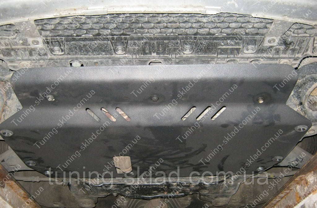 Защита моторного отсека Киа Рио 2 2005- (стальная защита поддона картера Kia Rio 2005-) - фото 1 - id-p80399034