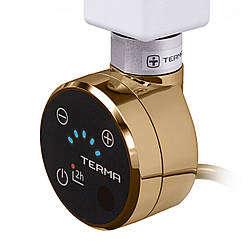 Золотий ТЕН TERMA MOA IR gold: регулятор 30-65C + таймер 2 год. + під пульт ДК + LED + звук. Потужність: 120-1000W