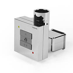 Квадратний ТЕН KTX1 MS chrome з маскуванням кабелю + керуванням: 2 режими нагрівання. Потужність від 120W до 1000W