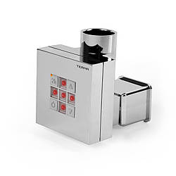 Квадратний електроТЕН KTX2 MS chrome з регулятором + таймер 2 год. Маскування кабелю. Для сушарок у ванну