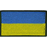 Патч "Прапор", 9х5 см, синьо-жовтий