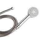 Змішувач для ванни Qtap Fresh WCR 005 New Чехія латунь білий хром з довгим виливом і душем, фото 3