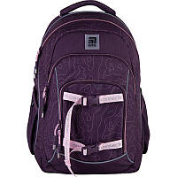Ортопедический рюкзак в школу бордовый для девочки Kite Education K21-814L-1