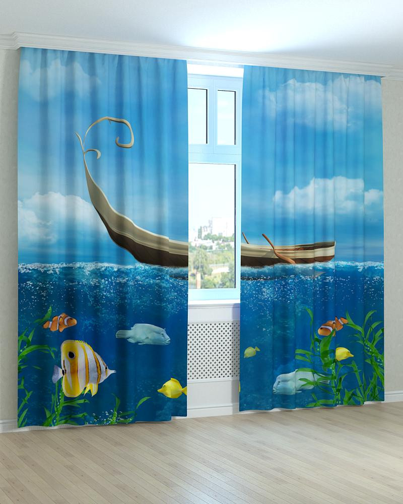 Фотоштори рибки і човен, фото 1