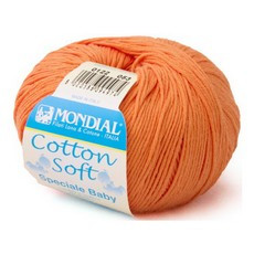 Пряжа бавовна Cotton Soft Котон Софт Mondial помаранчевий 0122