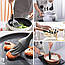 Кухонне начиння силіконове Набір 12 предметів кухонне начиння лопатки для кухні Чорний, фото 8