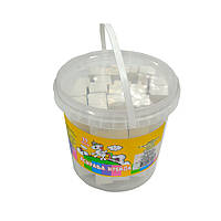 Крейда шкільна біла МАКСІ, 19х19х100 мм, 19 шт., поліпропіленове відерце