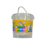 Крейда шкільна біла МАКСІ, 19х19х100 мм, 19 шт., поліпропіленове відерце, фото 2