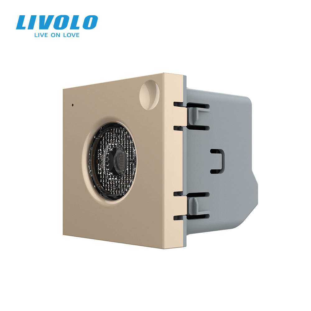 Розумний механізм датчик звуку та освітленості Livolo золотий ZigBee (VL-FCJZ-2AP)