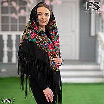 Українська народна шерстяна хустина Квіти України!, фото 4