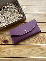 Шкіряний жіночий гаманець GRASE бордовий (марсала)