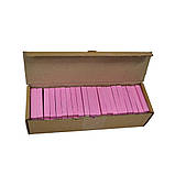 Крейда для малювання рожева, 100 шт., 900 г, 12х12х75 мм, коробочка з гофрокартону, фото 2