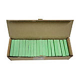Крейда шкільна зелена, 12х12х75 мм, 100 шт., 900 г, коробка з гофрокартону, фото 2