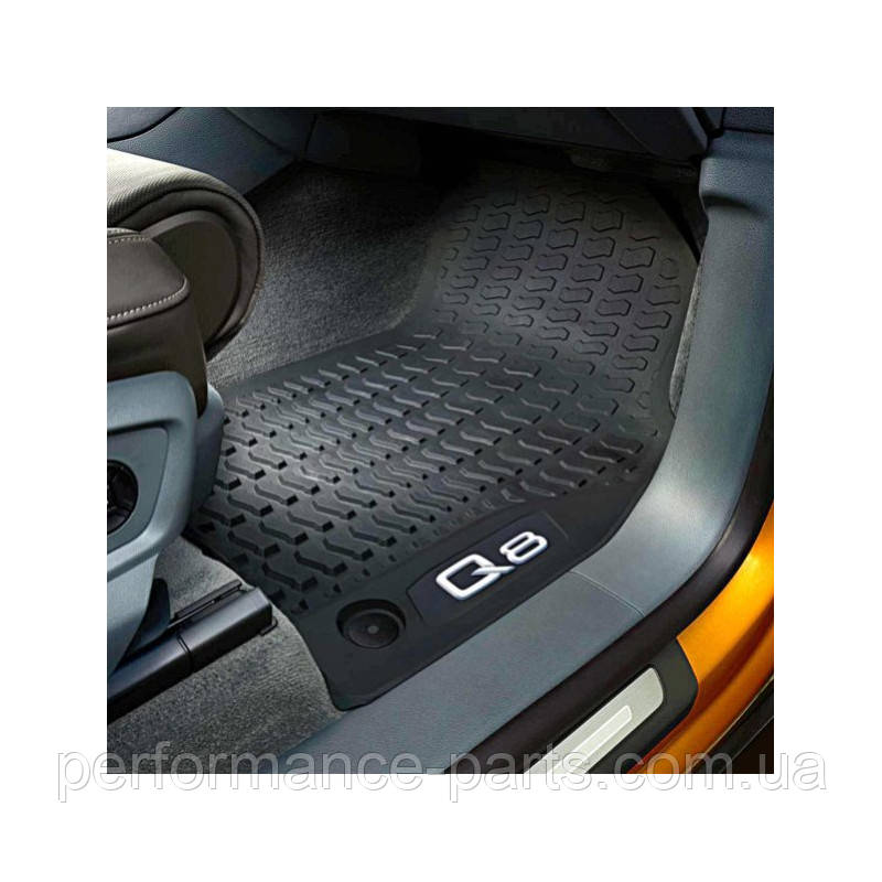 Килимки салону гумові передні Audi Q8 2019-. 4M8061501041 Оригінал