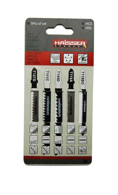 Набір пилок для лобзика Haisser T-SET4 (5шт.)