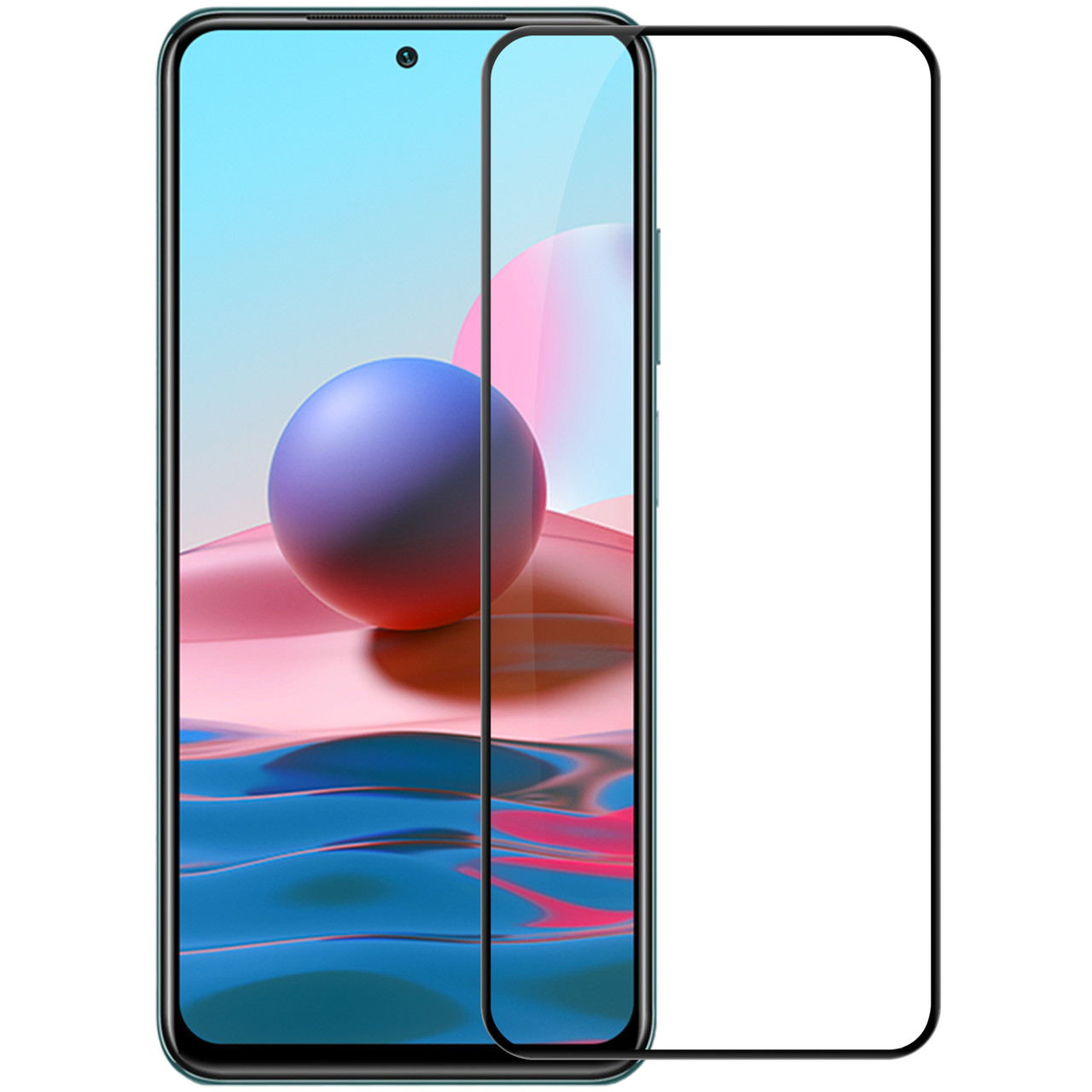 Захисне скло Nillkin для Xiaomi Redmi Note 10 4G / 10S (CP+PRO) Tempered Glass Black з олеофобним покриттям