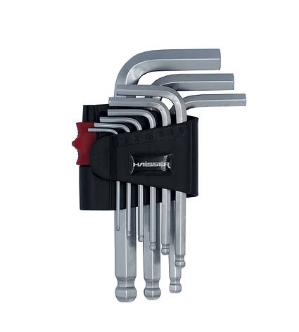 Набір шестигранних ключів Haisser HEX шароподобные, 9шт. (48112), фото 1