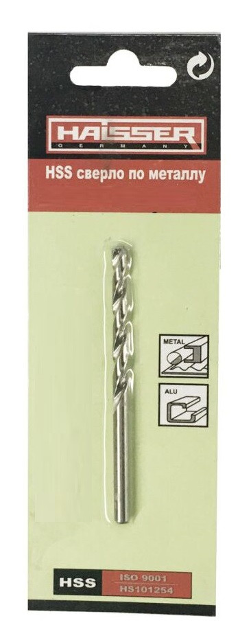 Свердло для металу Haisser HSS 12.5х101х151мм DIN 338