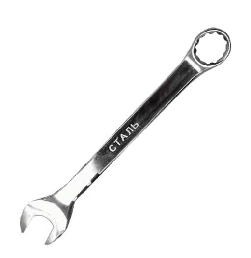 Ключ комбінований дзеркальний Сталь, 19мм (48465)