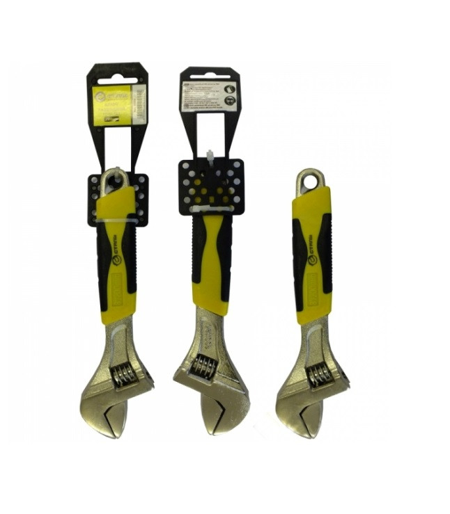 Ключ розвідний Сталь, ручка ПВХ 150мм