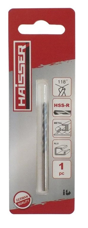 Свердло для металу Haisser HSS-R 8х75х117мм Cobalt DIN 338