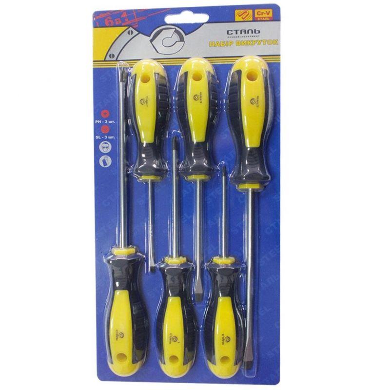 Набір викруток Сталь, 6шт. (49042)