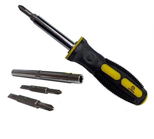 Викрутка з комплектом насадок Сталь 6в1 (49048), фото 1