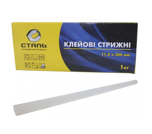 Стрижень клейовий Сталь С112300 Прозорий 1кг., фото 1