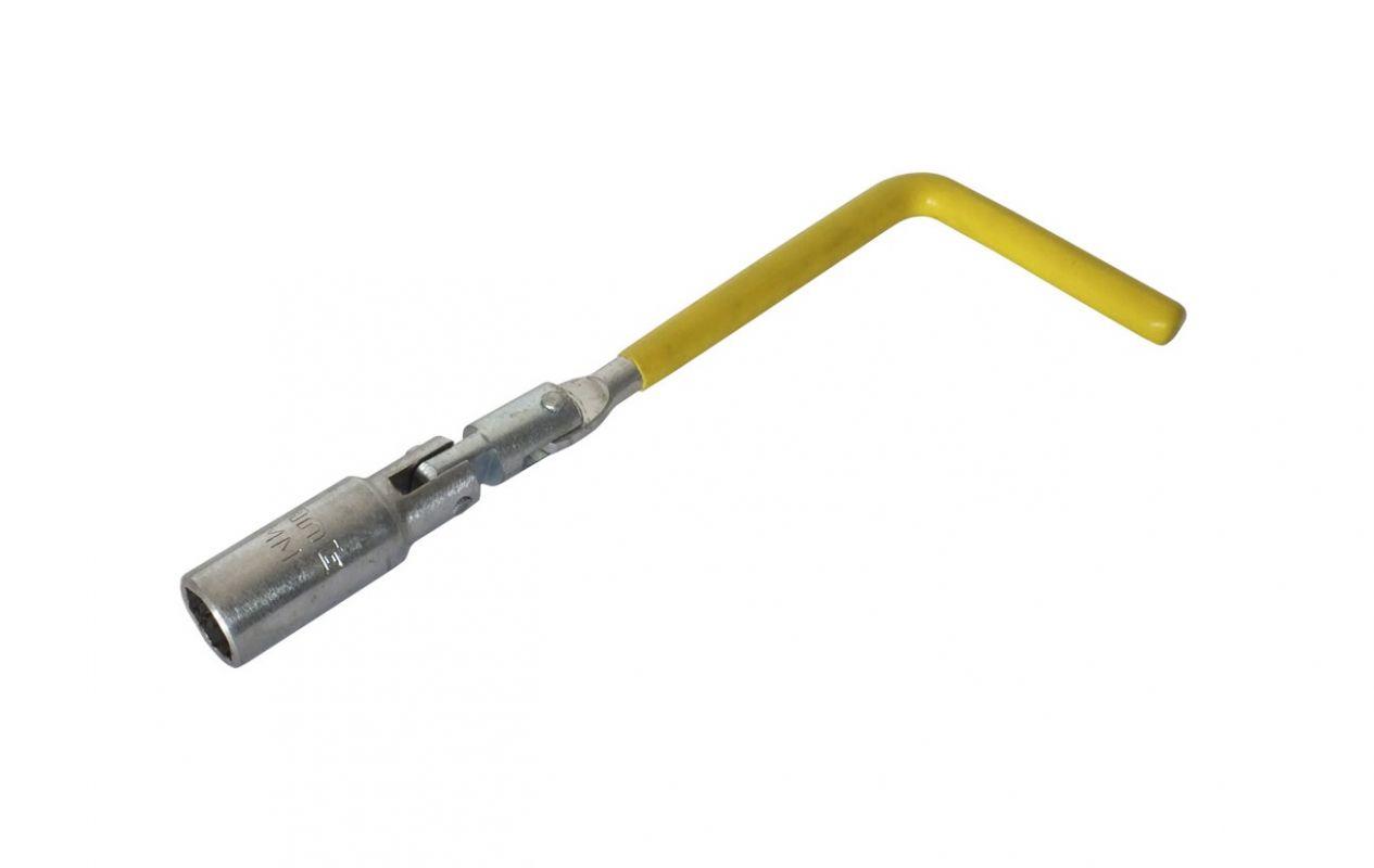 Ключ свічний Т-подібний з шарніром Сталь, 16х500мм (70073)