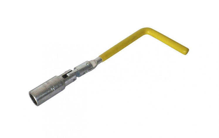 Ключ свічний Т-подібний з шарніром Сталь, 16х500мм (70073), фото 1