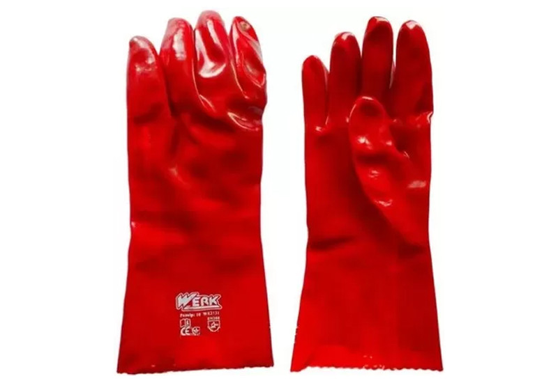 Рукавички Werk WE2131 (ПВХ, червоні)