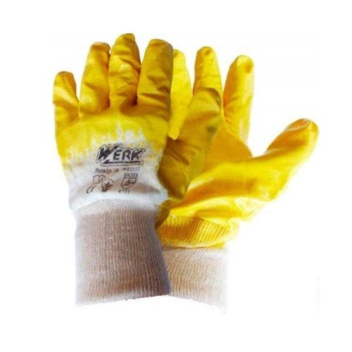 Рукавички Werk WE2132 (трикотаж/нітрил, жовті)